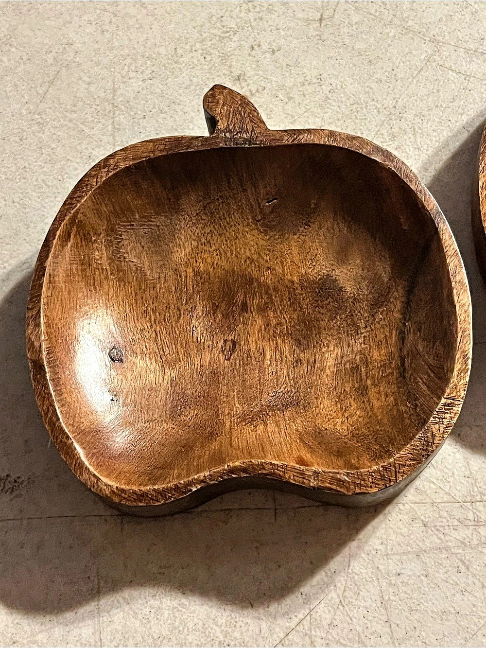 Hobby Lobby Apple-shaped wood bowls Wooden Apple Bowls Brown NWT
